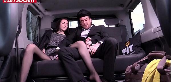 VIP SEX VAULT - Skinny Russian Babe Gets Drilled In Czech Taxi (Liz Heaven)
